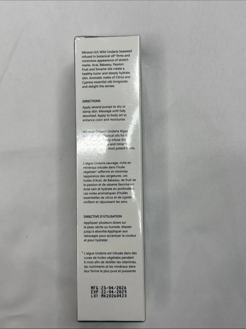OSEA Undaria Algae Body Oil 5 fl Oz seaweed infused NEW SEALED never opened